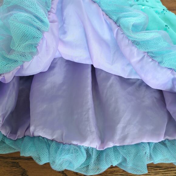Disney store the little mermaid Ariel girls deluxe  costume  size 5/6 Small VGUC - Picture 4 of 10